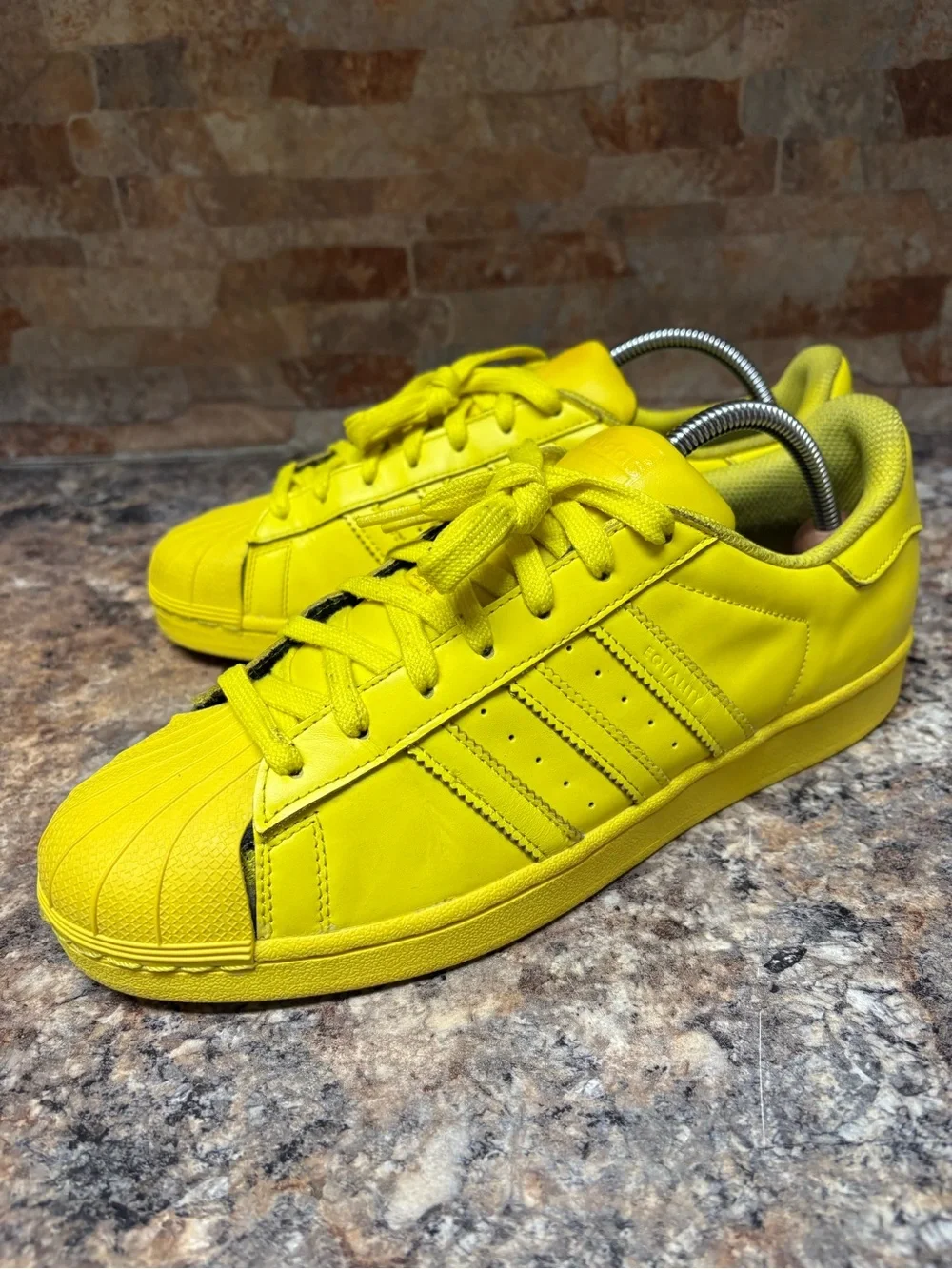 Adidas Originals x Pharrell Williams Superstar Supercolor Yellow Size 10